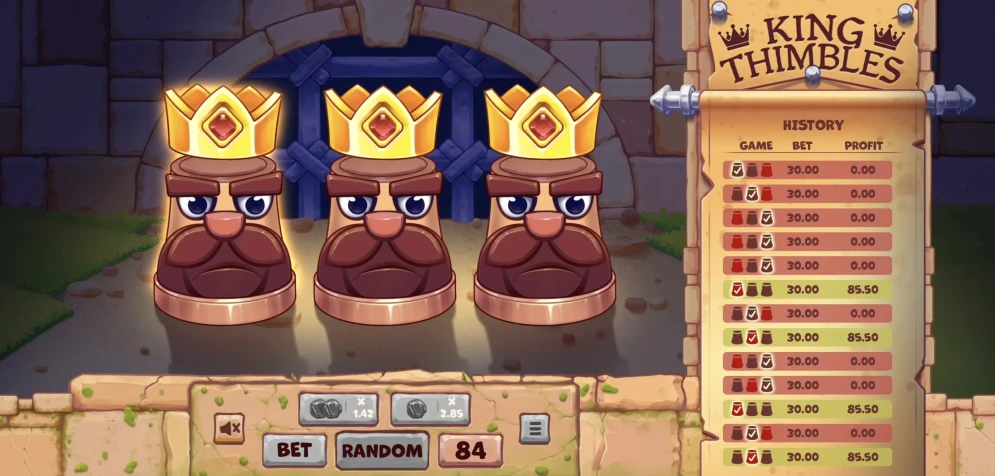 King Thimbles gameplay